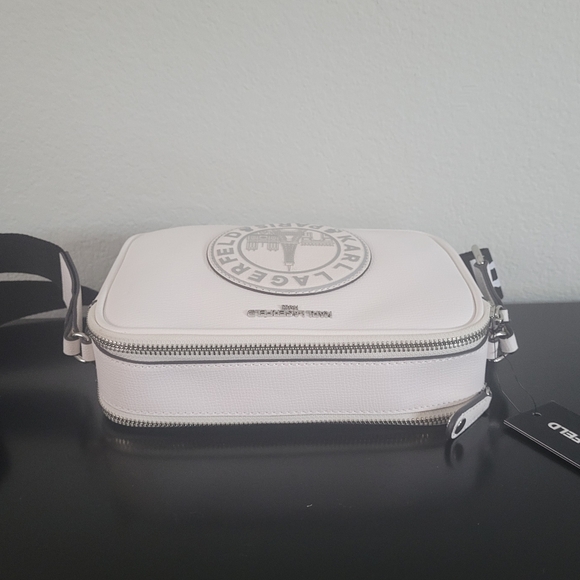 KARL LAGERFELD PARIS MAYBELLE CROSSBODY SHOULDER BAG WHITE π₯π₯π₯ - Picture 6 of 15